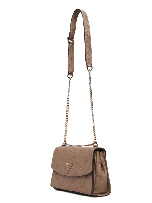 CRESIDIA II Sac à bandoulière avec rabat logo taupe foncé - Sacs pour Femme