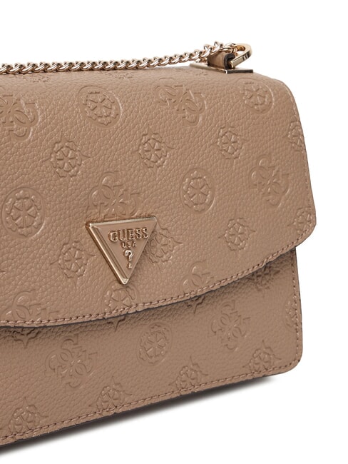 CRESIDIA II Sac à bandoulière avec rabat logo taupe foncé - Sacs pour Femme