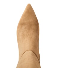 RALPH LAUREN MCKAY Bottes hautes en cuir suédé à talon bas chameau - Chaussures Femme - 4
