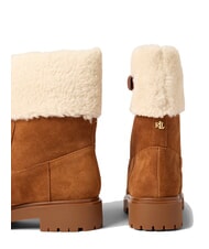 RALPH LAUREN ALLYSON Bottines en peau de mouton et daim lauren tan2 - Chaussures Femme - 7