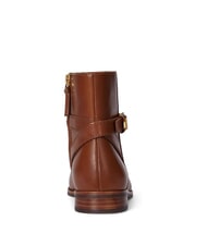 RALPH LAUREN BROOKE 2 Bottines basses en cuir avec boucle lauren tan1 - Chaussures Femme - 5
