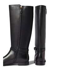 RALPH LAUREN BROOKE TALL 2 Bottes hautes en cuir NOIR - Chaussures Femme - 4