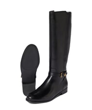 RALPH LAUREN BROOKE TALL 2 Bottes hautes en cuir NOIR - Chaussures Femme - 7