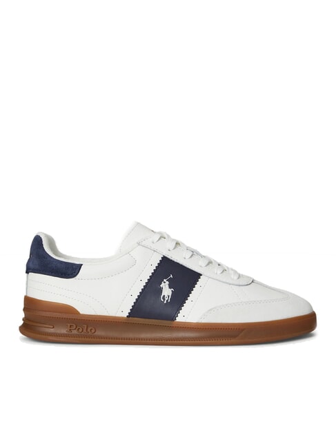 HERITAGE AERA Baskets en cuir blanc cassé/bleu marine - Chaussures Homme