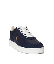 RALPH LAUREN MASTERS COURT Baskets avec empiècements en cuir suédé marine2 - Chaussures Homme - 3