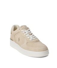 RALPH LAUREN MASTERS COURT Baskets en cuir suédé milk-shake - Chaussures Homme - 3