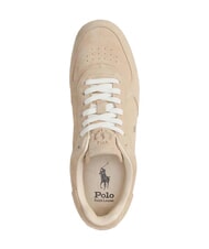 RALPH LAUREN MASTERS COURT Baskets en cuir suédé milk-shake - Chaussures Homme - 4