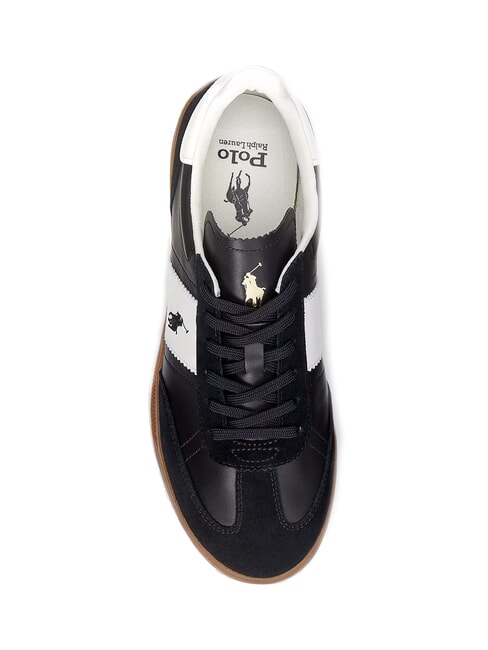 HERITAGE AERA Baskets en cuir noir blanc - Chaussures Homme