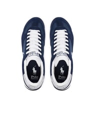 RALPH LAUREN VARICK Baskets bleu marine/blanc/argent - Chaussures Homme - 3