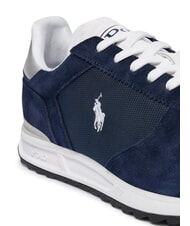 RALPH LAUREN VARICK Baskets bleu marine/blanc/argent - Chaussures Homme - 5