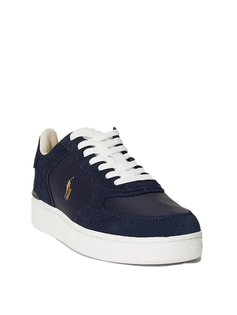 MASTERS COURT Baskets avec empiècements en cuir suédé marine2 - Chaussures Homme