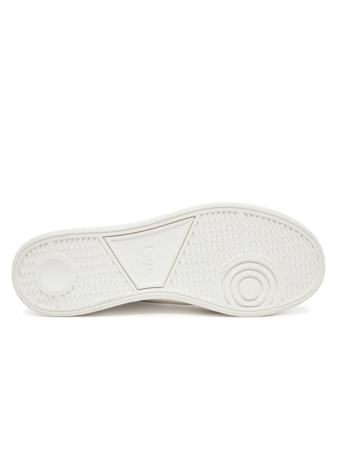 HERITAGE COURT 2 Baskets en cuir deckwash blanc/for&ecirc;t - Chaussures Homme