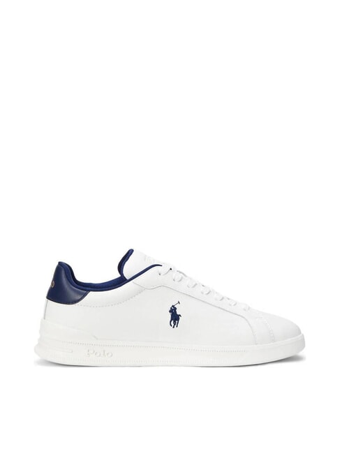 HERITAGE COURT 2 Baskets en cuir deckwash blanc/bleu marine - Chaussures Homme