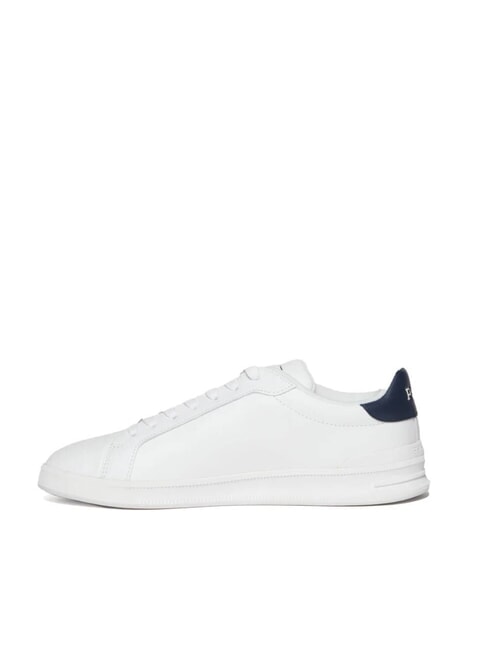 HERITAGE COURT 2 Baskets en cuir deckwash blanc/bleu marine - Chaussures Homme