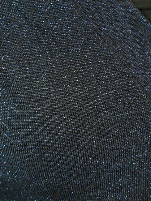 PEACEFUL Cardigan en lurex avec boutons bleu marine - Chandails pour femmes