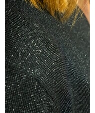 JOHN RICHMOND PEACEFUL Cardigan en lurex avec boutons noir - Chandails pour femmes - 4