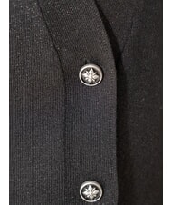 JOHN RICHMOND PEACEFUL Cardigan en lurex avec boutons noir - Chandails pour femmes - 3