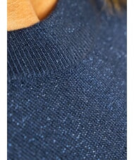 JOHN RICHMOND PARANA Cardigan ras du cou en lurex bleu - Chandails pour femmes - 3