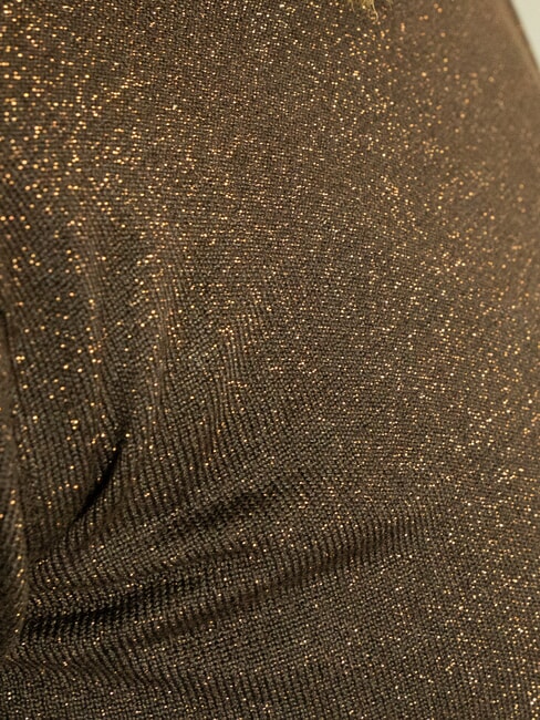 PARANA Cardigan ras du cou en lurex sombre - Chandails pour femmes