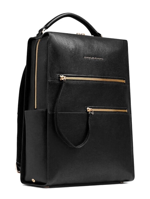 W140 Sac &agrave; dos en cuir pour ordinateur portable 14 pouces pour femme Noir - Sacs &agrave; dos pour ordinateur portable