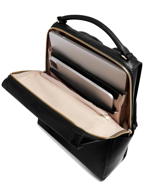 W140 Sac &agrave; dos en cuir pour ordinateur portable 14 pouces pour femme Noir - Sacs &agrave; dos pour ordinateur portable