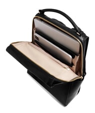 PIQUADRO W140 Sac &agrave; dos en cuir pour ordinateur portable 14 pouces pour femme Noir - Sacs &agrave; dos pour ordinateur portable - 5
