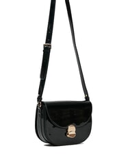GAUDÌ EVELYN LAK Sac à bandoulière moyen en cuir verni NOIR - Sacs pour Femme - 2