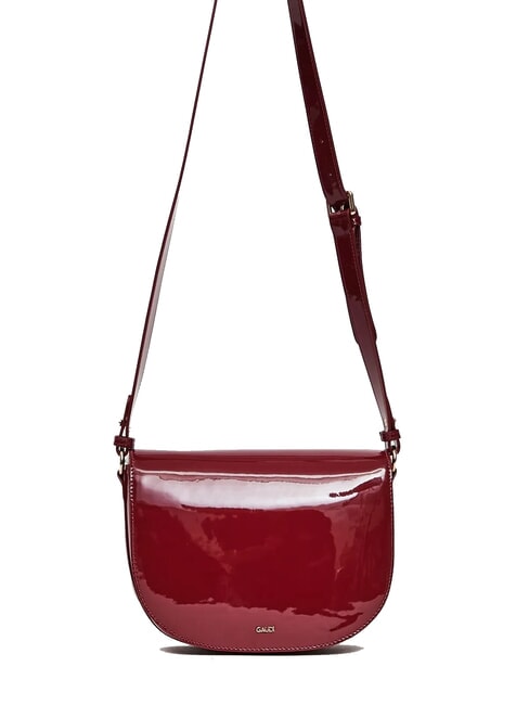 EVELYN LAK Sac à bandoulière moyen en cuir verni ROUGE - Sacs pour Femme