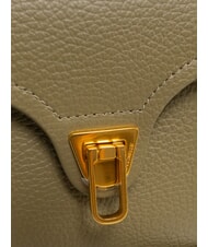 COCCINELLE MARVIN Mini sac à main en cuir avec bandoulière vert laurier - Sacs pour Femme - 5