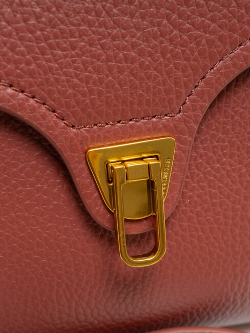 MARVIN Mini sac à main en cuir avec bandoulière Brandy - Sacs pour Femme