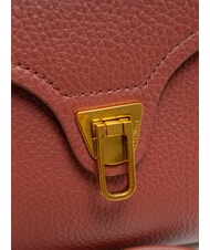 COCCINELLE MARVIN Mini sac à main en cuir avec bandoulière Brandy - Sacs pour Femme - 5