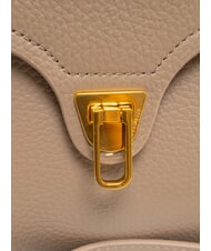 COCCINELLE MARVIN Mini sac à main en cuir avec bandoulière taupe chaud - Sacs pour Femme - 5