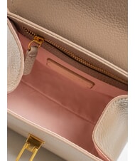 COCCINELLE MARVIN Mini sac à main en cuir avec bandoulière taupe chaud - Sacs pour Femme - 6