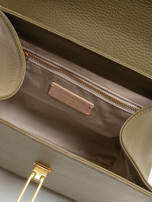 MARVIN Sac à main en cuir avec bandoulière vert laurier - Sacs pour Femme