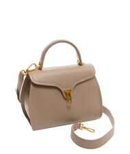 COCCINELLE MARVIN Sac à main en cuir avec bandoulière taupe chaud - Sacs pour Femme - 2