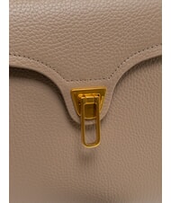 COCCINELLE MARVIN Sac à main en cuir avec bandoulière taupe chaud - Sacs pour Femme - 5