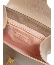 COCCINELLE MARVIN Sac à main en cuir avec bandoulière taupe chaud - Sacs pour Femme - 6