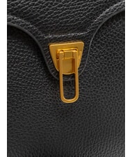 COCCINELLE MARVIN Sac à main en cuir avec bandoulière Noir - Sacs pour Femme - 5