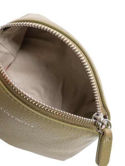 AGATEA Trousse de beauté en cuir vert laurier - Pochettes & Trousses