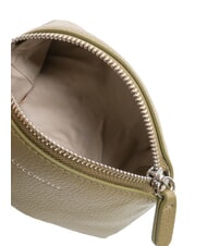 COCCINELLE AGATEA Trousse de beauté en cuir vert laurier - Pochettes & Trousses - 4