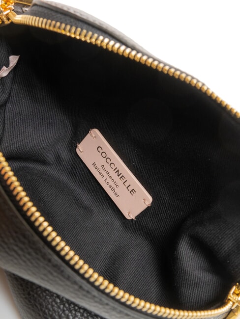 LILY Mini sac bandoulière en cuir Noir - Sacs pour Femme