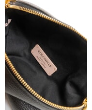 COCCINELLE LILY Mini sac bandoulière en cuir Noir - Sacs pour Femme - 5