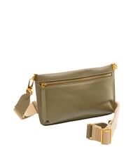 COCCINELLE HYLE Petit sac à bandoulière plat en cuir vert laurier - Sacs pour Femme - 2