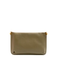 COCCINELLE HYLE Petit sac à bandoulière plat en cuir vert laurier - Sacs pour Femme - 3