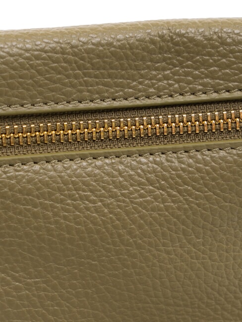 HYLE Petit sac à bandoulière plat en cuir vert laurier - Sacs pour Femme