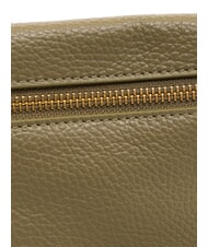 COCCINELLE HYLE Petit sac à bandoulière plat en cuir vert laurier - Sacs pour Femme - 6