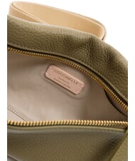 COCCINELLE HYLE Petit sac à bandoulière plat en cuir vert laurier - Sacs pour Femme - 7