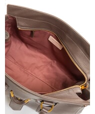 COCCINELLE YORK Sac à main en cuir avec boucle fondant marron - Sacs pour Femme - 6