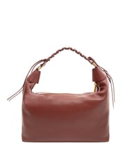 COCCINELLE RHEA Sac à bandoulière en cuir avec bandoulière Brandy - Sacs pour Femme - 3