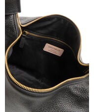COCCINELLE RHEA Sac à bandoulière en cuir avec bandoulière Noir - Sacs pour Femme - 6